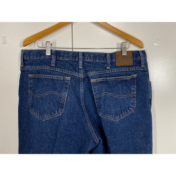 Lee Regular Fit Straight Leg Blue Jeans W 40 X L 30 SHORT - Picture 5 of 9